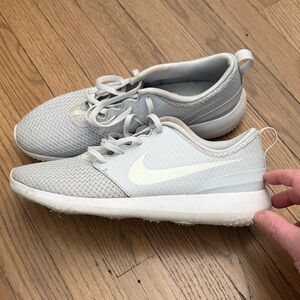 Nike Light Gray and White Athletic Shoes